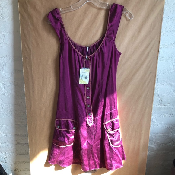 Free People Dresses & Skirts - Free People NWT 100% silk drop waist dress